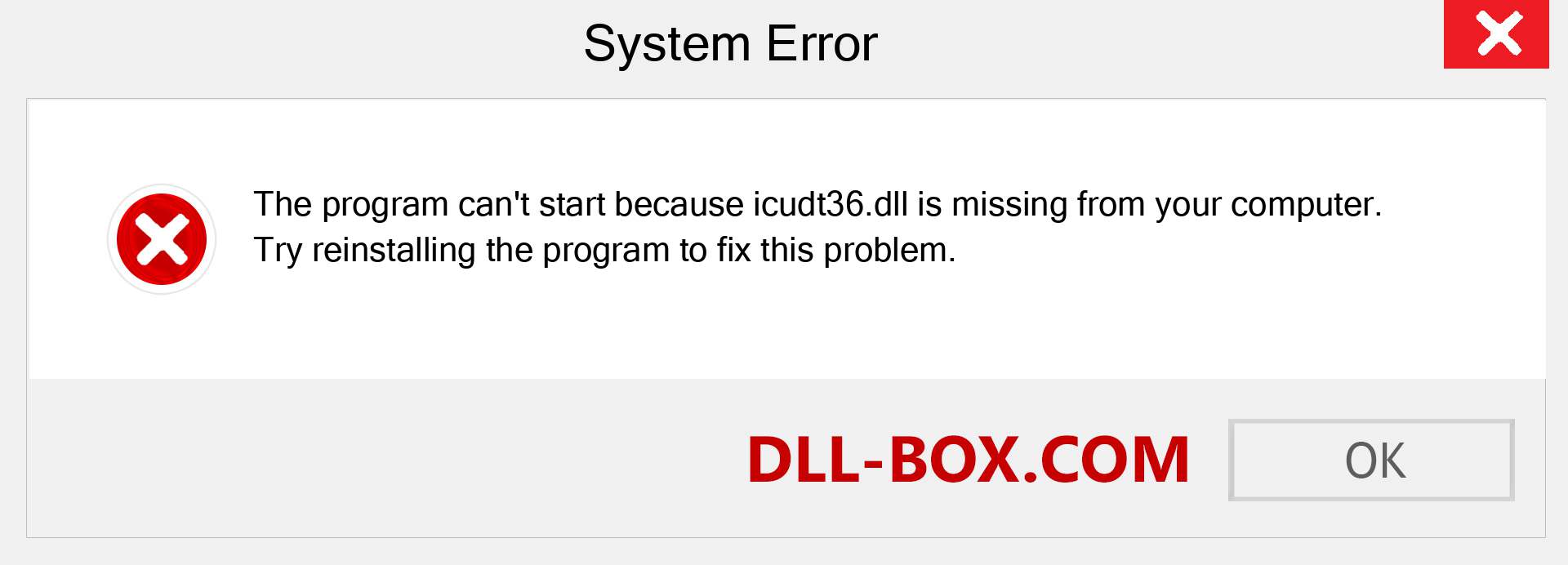  icudt36.dll file is missing?. Download for Windows 7, 8, 10 - Fix  icudt36 dll Missing Error on Windows, photos, images